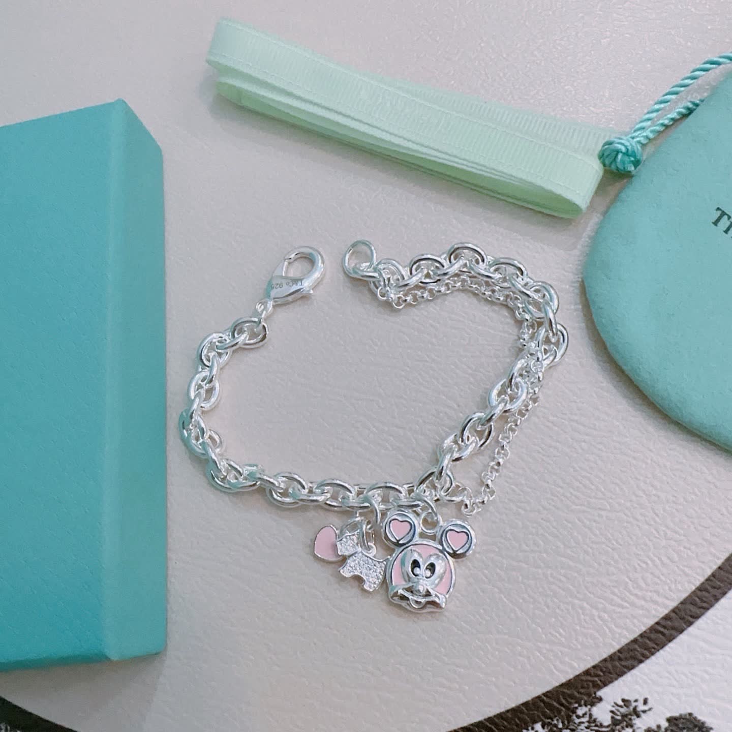 Tiffany & Co. Mickey Mouse Charm Bracelet